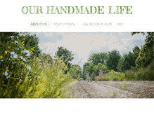 Tablet Screenshot of ourhandmadelife.com